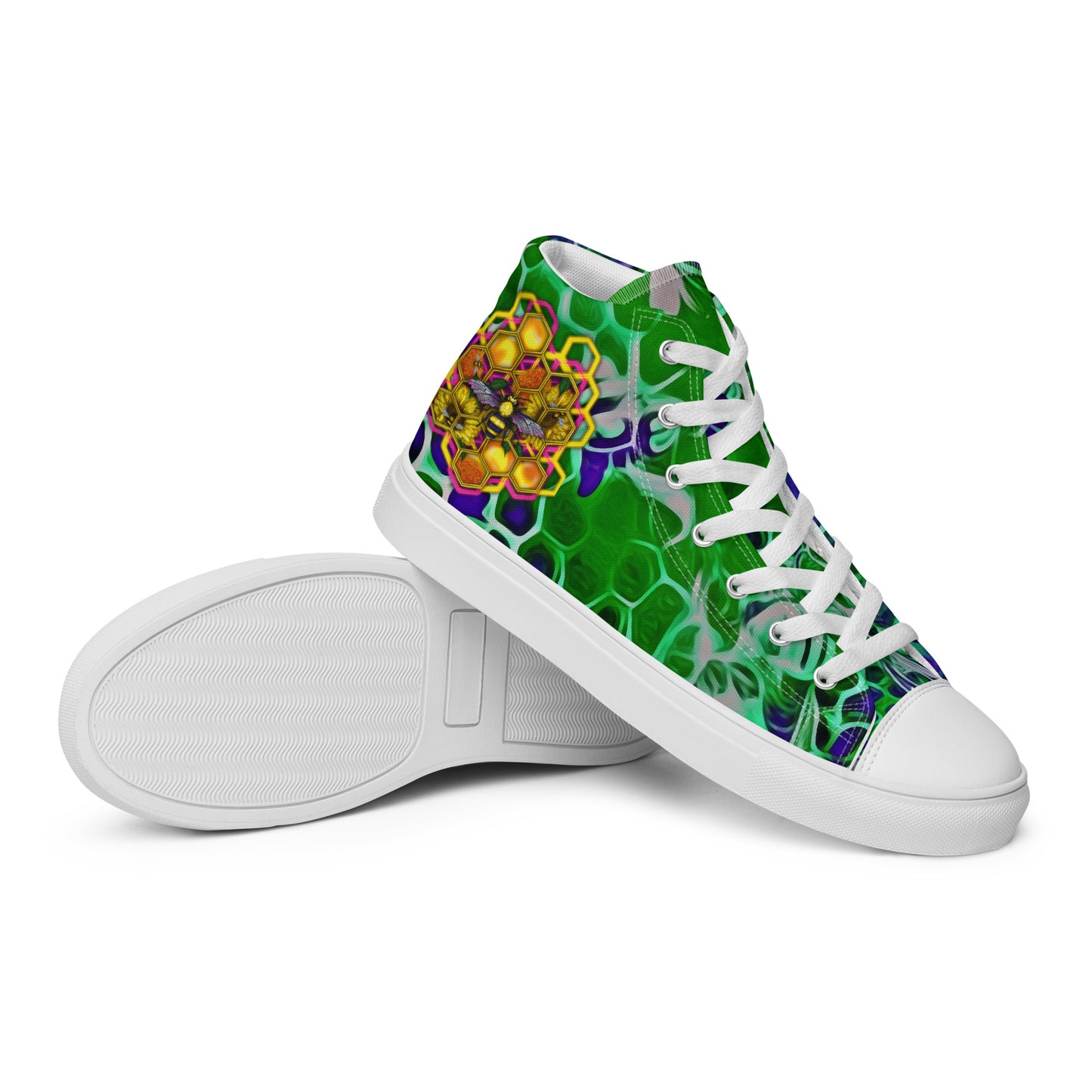 BEEHIVE (Electric Forest Exclusive Men’s High Top Canvas Shoes)