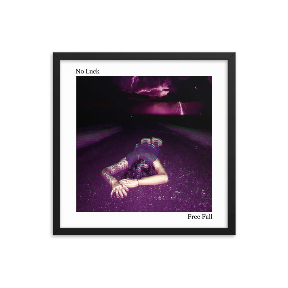 NO LUCK 'FREE FALL EP' (Framed Poster)