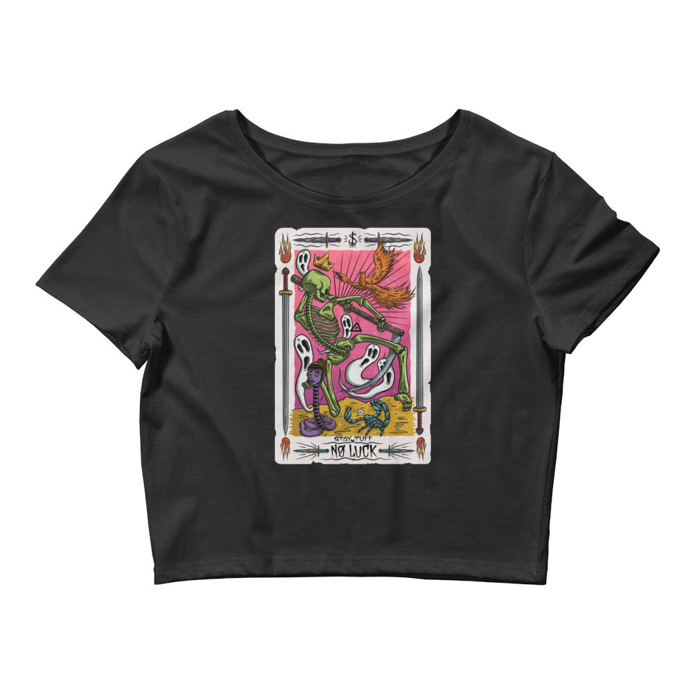 NO LUCK 'TAROT CARD' (Women’s Crop Top)