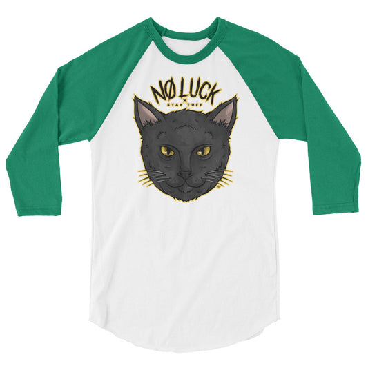 NO LUCK '9 LIVES' (3/4 Sleeve Raglan)