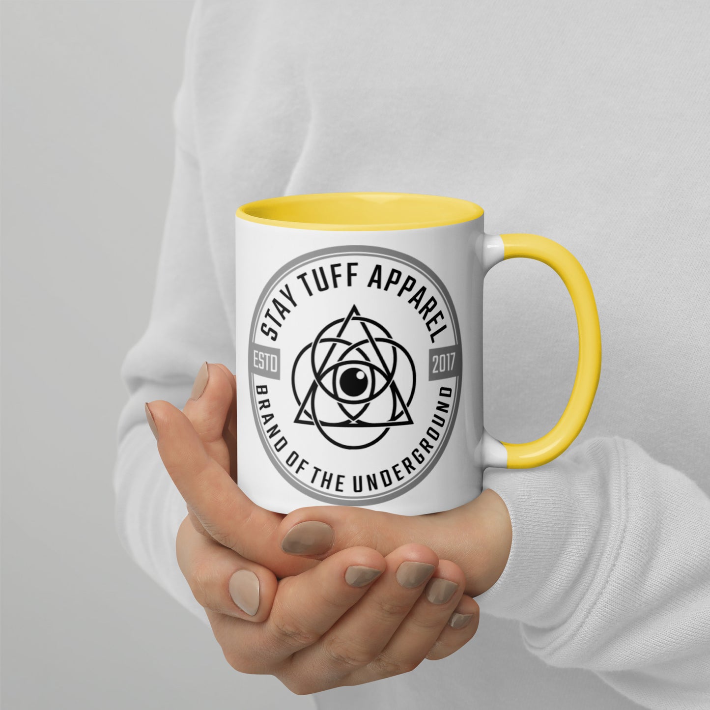 FRAGILE CIRCLES (Mug with Color Inside)