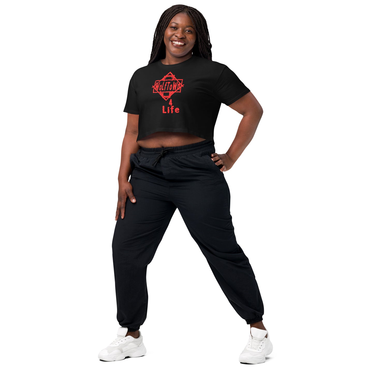 WOLFTOWN '4 LIFE' (Women’s Crop Top)