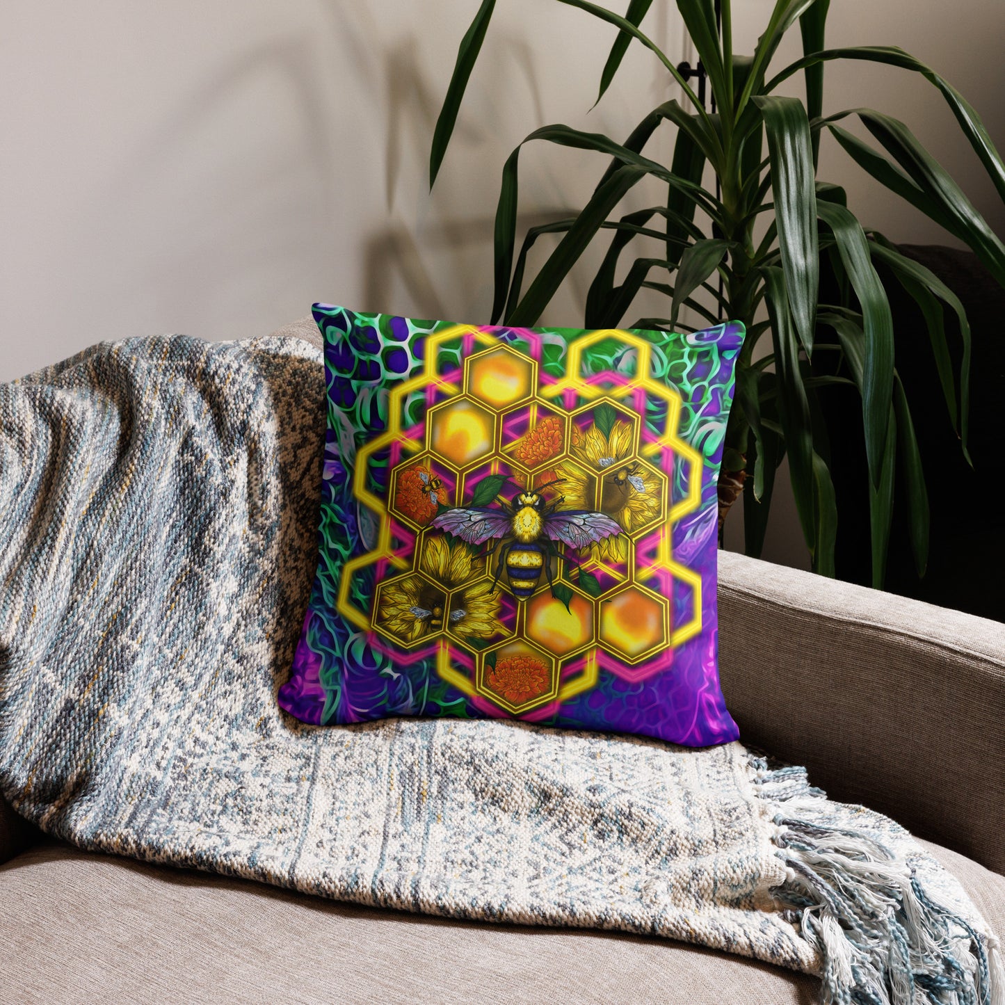 BEEHIVE (Electric Forest Exclusive Basic Pillow)