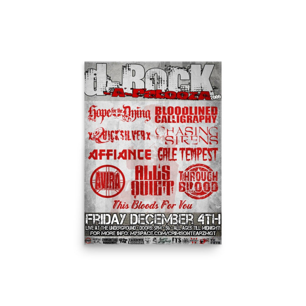 d-RocK-A-PaLoozA 2009 (Event Poster)