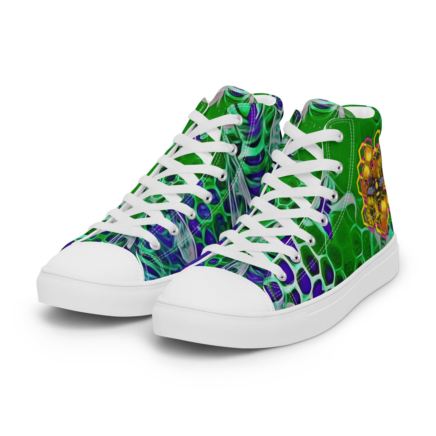 BEEHIVE (Electric Forest Exclusive Men’s High Top Canvas Shoes)