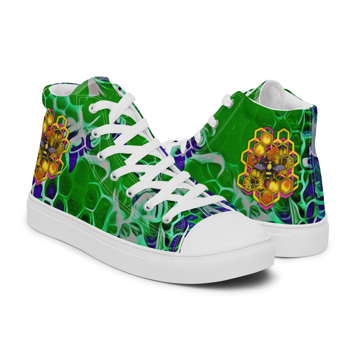 BEEHIVE (Electric Forest Exclusive Women’s High Top Canvas Shoes)