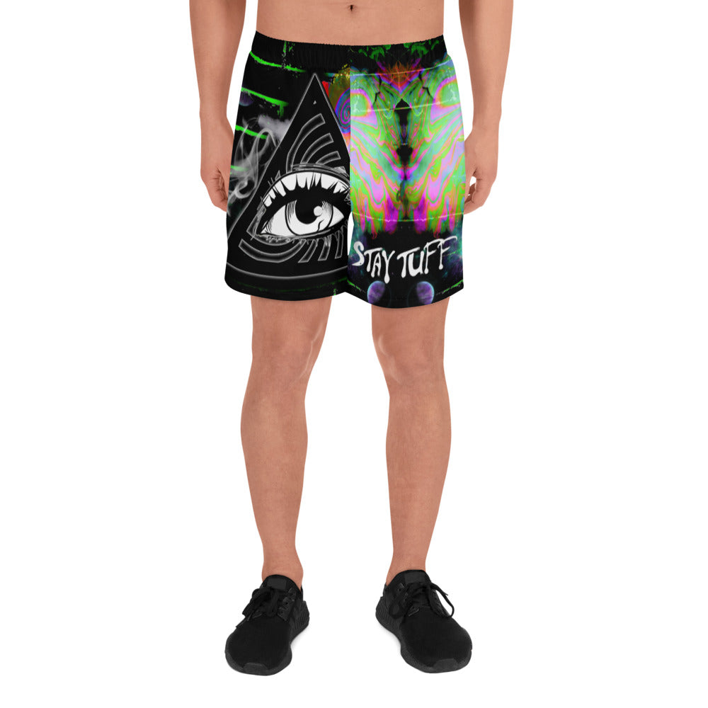 BRAIN DAMAGE (Men's Athletic Long Shorts)