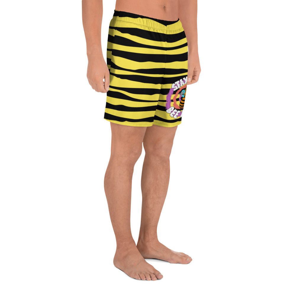 BEE HAPPY (Men's Athletic Long Shorts)