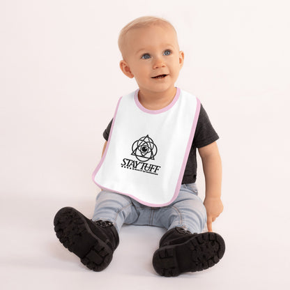 FRAGILE CIRCLES (Embroidered Baby Bib)