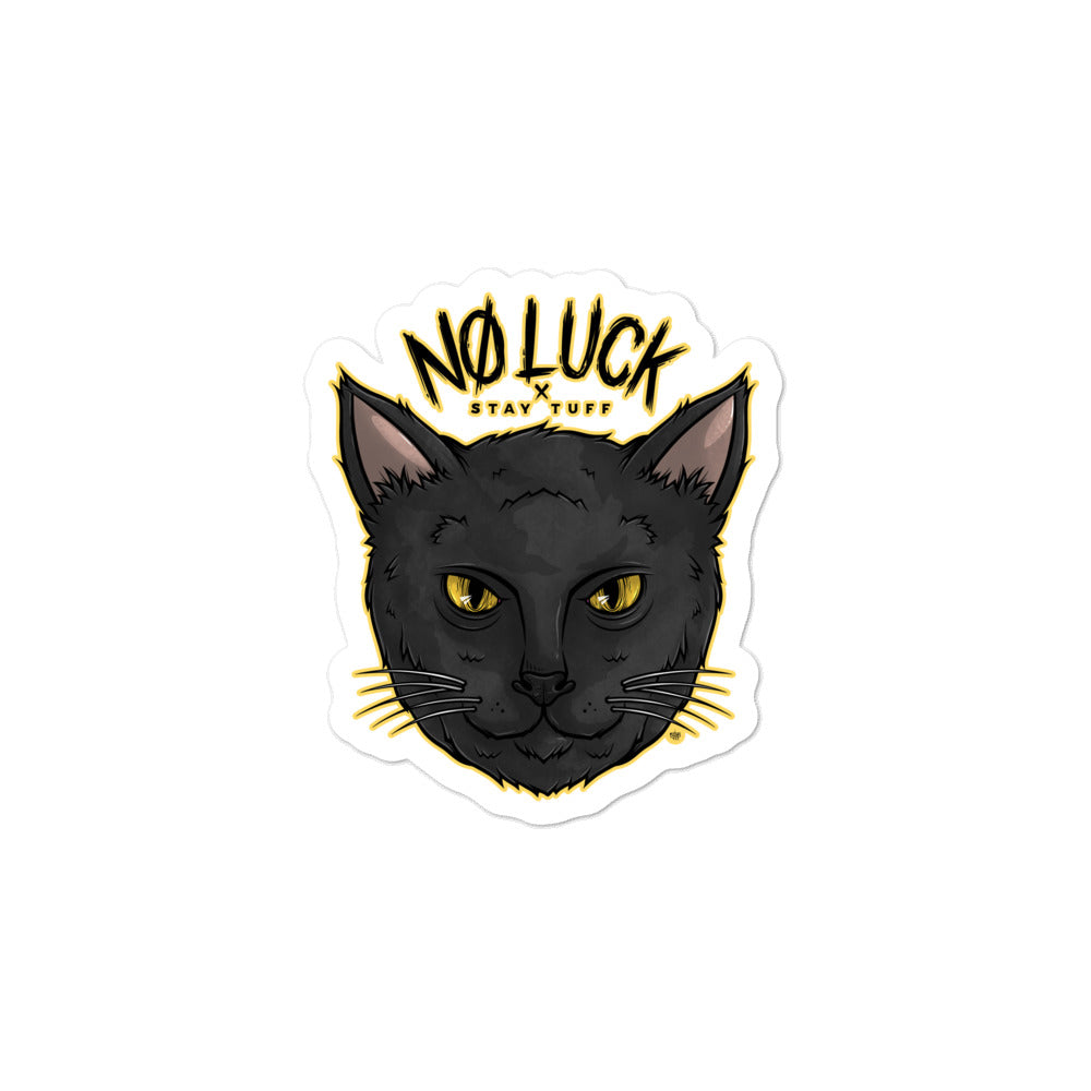 NO LUCK '9 LIVES' (Sticker)