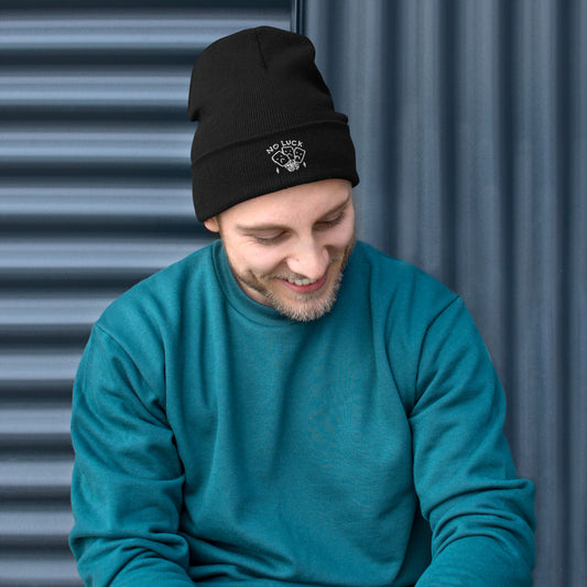 NO LUCK (Embroidered Beanie)