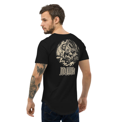 NO LUCK 'REAPER' (Men's Curved Hem T-Shirt)