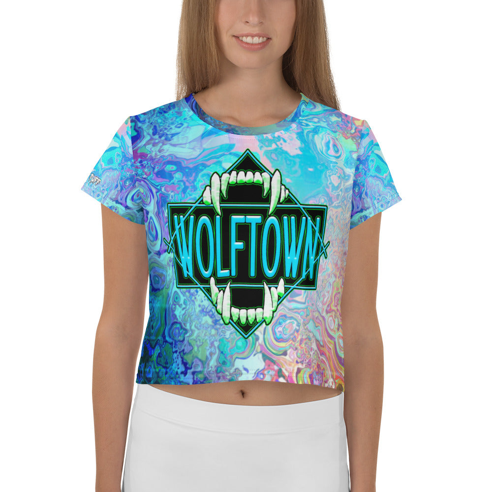 WOLFTOWN 'SWITCH IT' (All-Over Print Crop Top)