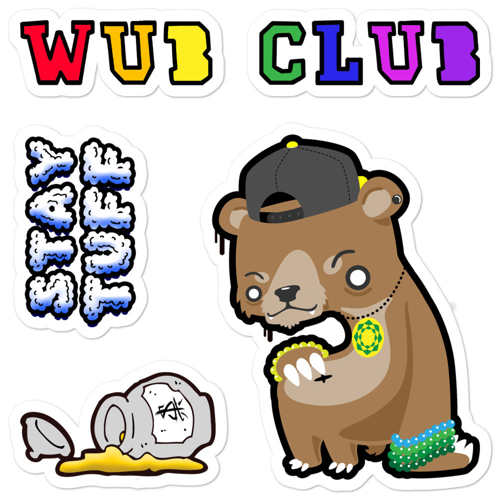 WUB CLUB 'BEARHUGS' (Sticker Pack)