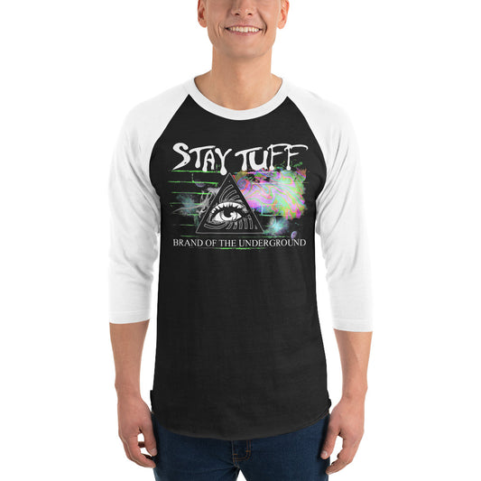 BRAIN DAMAGE (3/4 Sleeve Raglan T-Shirt)