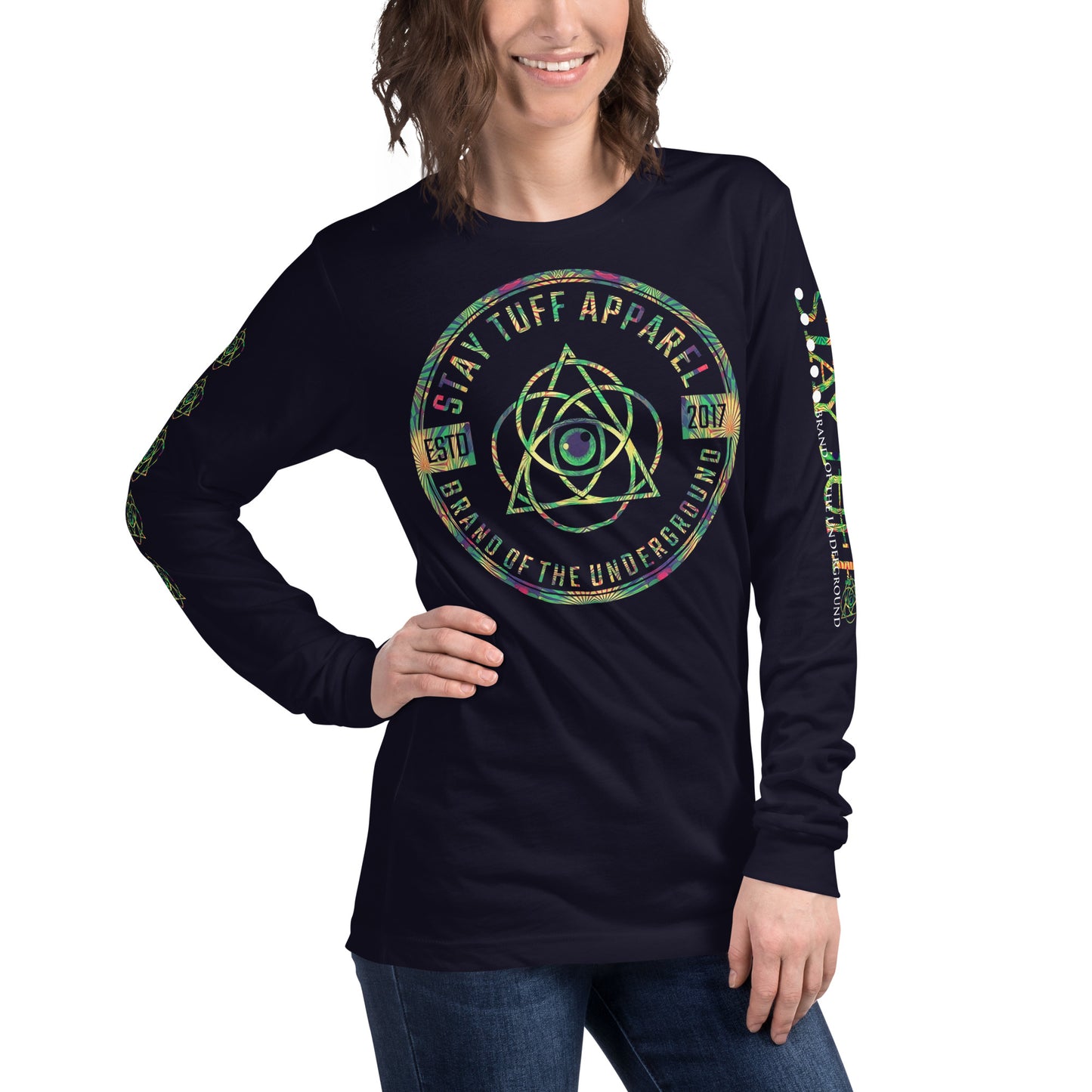 PSYCHEDELIC CIRCLES (Unisex Long Sleeve Tee)