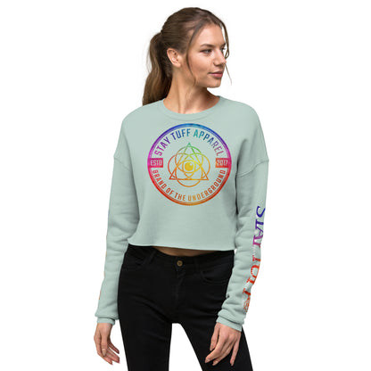 VIBRANT CIRCLES (Crop Sweatshirt)