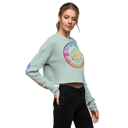 VIBRANT CIRCLES (Crop Sweatshirt)