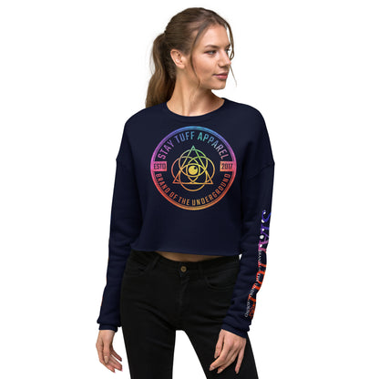 VIBRANT CIRCLES (Crop Sweatshirt)